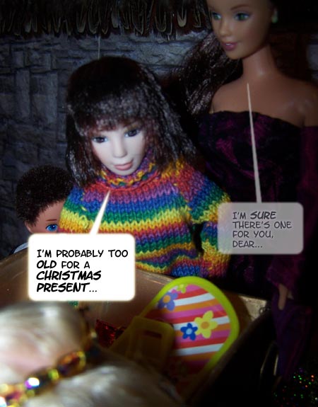 Even Bridget Okada gets into the mood...