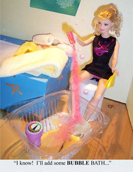 I know - I'll add some BUBBLE bath...