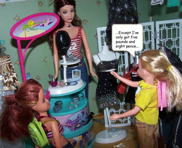 Isobel looks a bit startled!