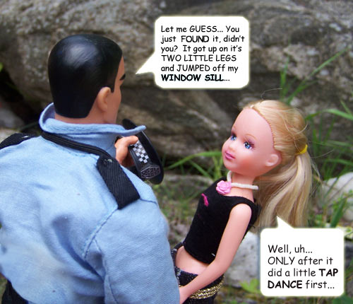 Sometimes policemen can be SO *sarcastic*...