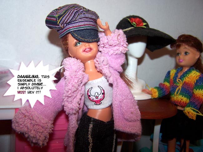 Isobel imitates Varna...