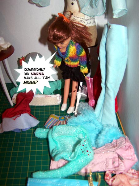 Holly is REVOLTED by Varna's carelessly-discarded chaos...