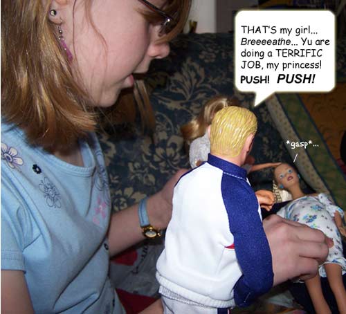 What HARD WORK having babies seems to be... 