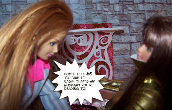 Gwen decides that now would NOT be a good time to tell Catriona to Take A Pill...