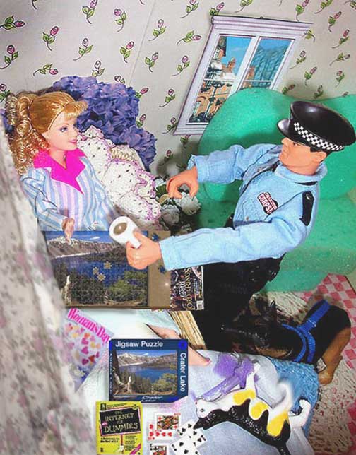 Don leaves Cheryl comfortably tucked up in bed...