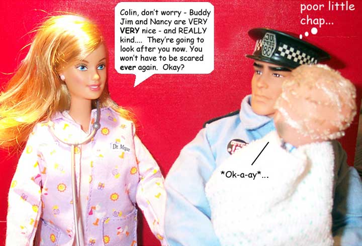 Little Colin is not sure WHAT is happening...