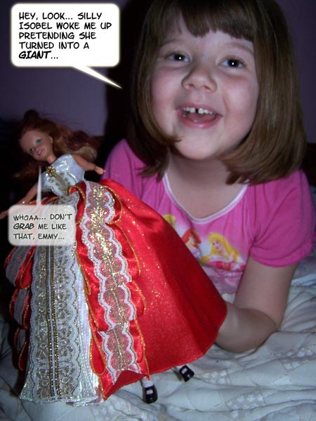 What are Emmy and Isobel up to, on April Fools morning?