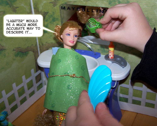 At least she can see the HUMOUR in it...