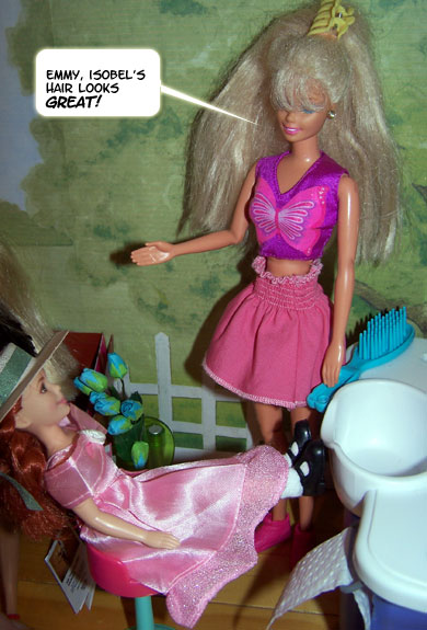 A VERY appropriate hairstyle... for GOOD Isobel...!