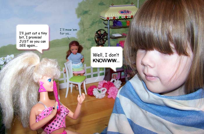 EEEEK! DON'T let ISOBEL do it!