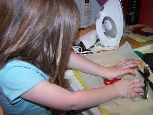 She's IRONING the sandwiches???