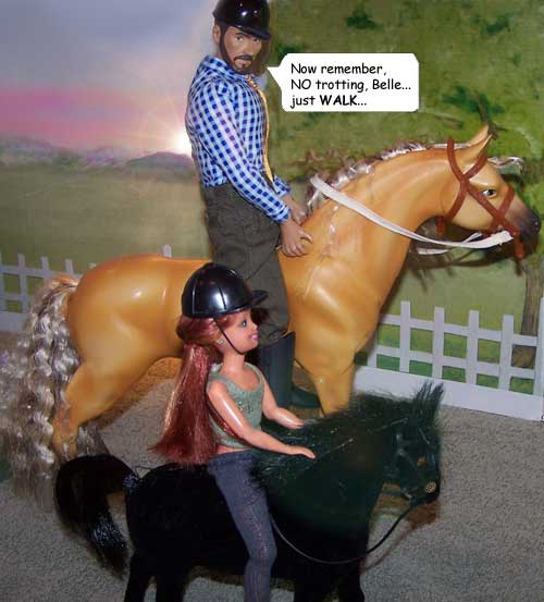 You can't keep Isobel off a horse!