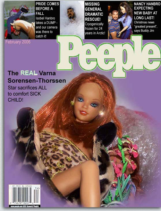 That's poor ISOBEL underneath Varna and her fur coat!!
