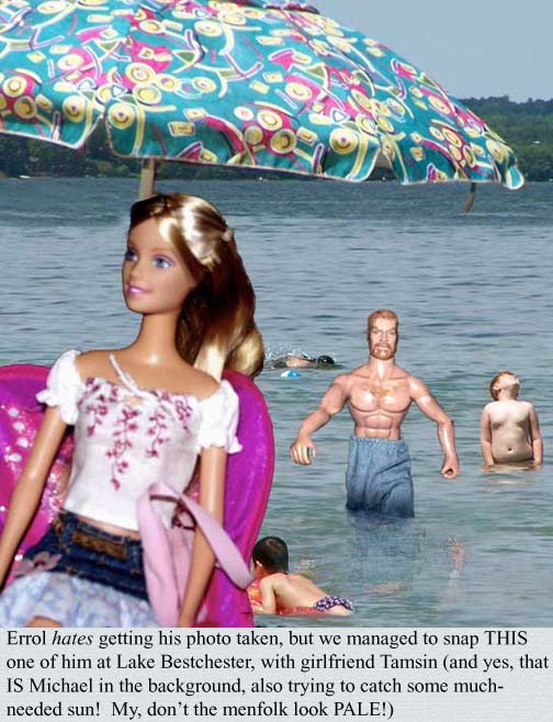 With Tamsin and Michael at the lake...