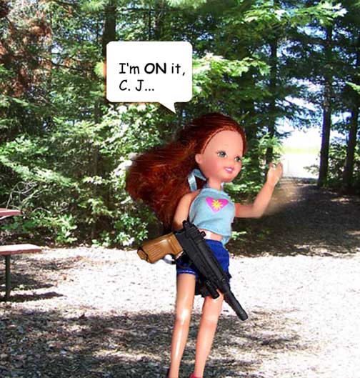 WHERE did she get that GUN???