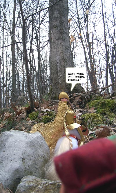 I think Gwen is SUSPICIOUS