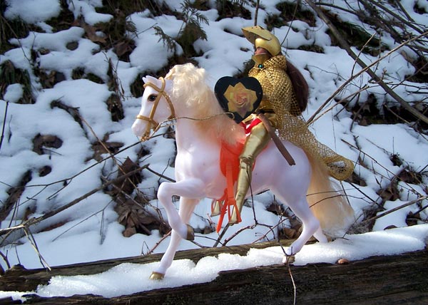 Don't worry!  Gwen is a *superb* horsewoman!
