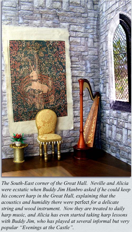 How LOVELY to have an (almost) resident harpist!