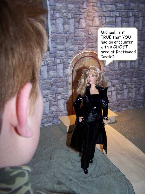 She bravely turns to Michael...