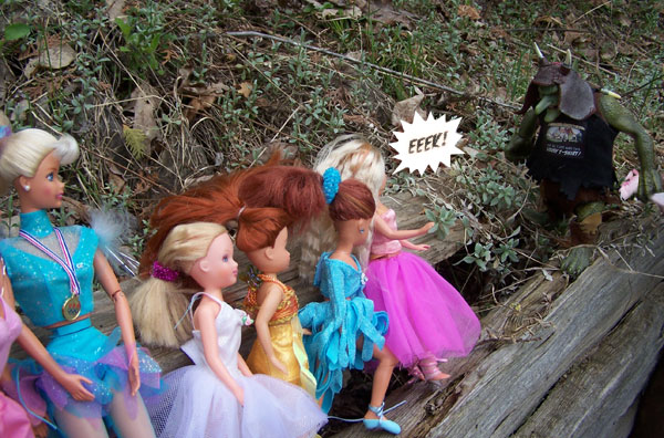 He's coming towards the GIRLS!