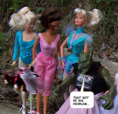 Horace tosses his HELMET...