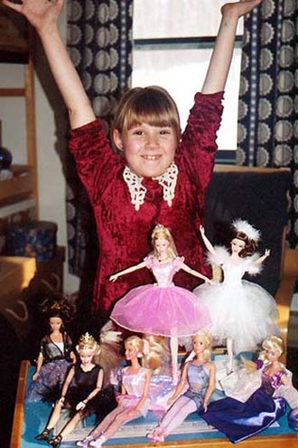 Katherine with doll herd