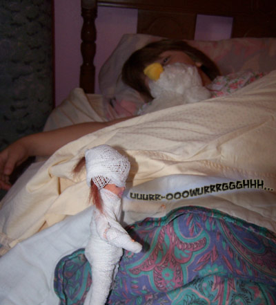 What is Isobel DOING?