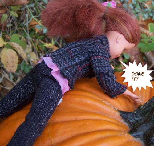 And at LAST she reaches the top!