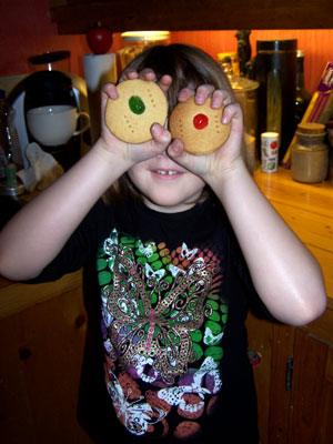 Emily is making Christmas shortbread!