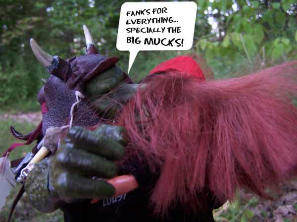 (She really LOVES that troll!)