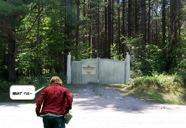 Oh NO!  The gates are CLOSED!