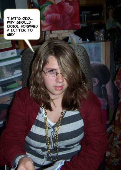 Errol doesn't usually forward letters to Katherine...