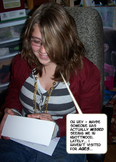 An explanation occurs to her...