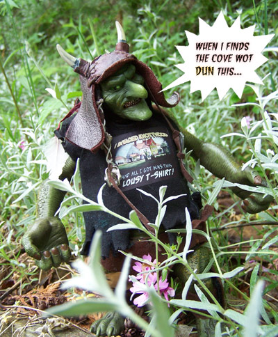 He has NO idea Belinda and Isobel stole Vermintrude!