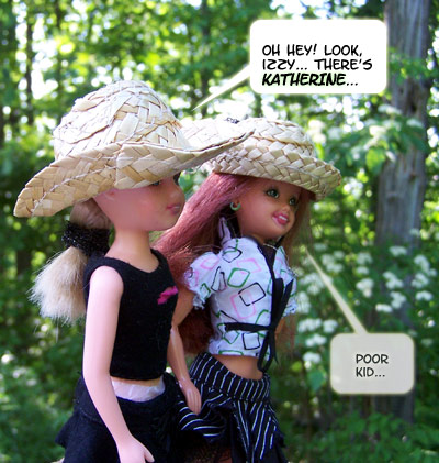 They spot Katherine...