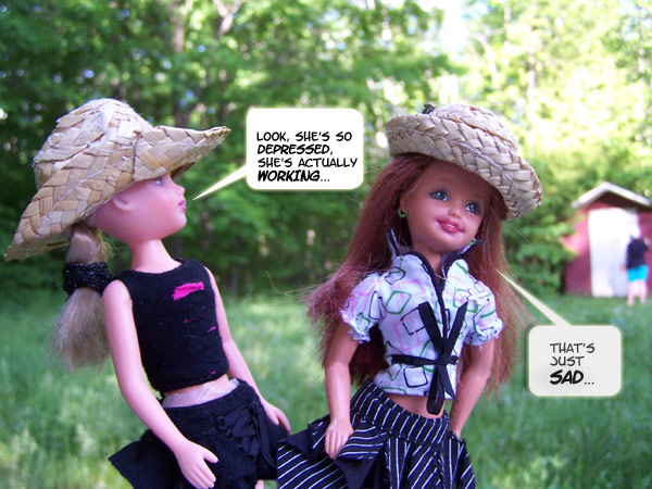 The sight fills them with dismay...