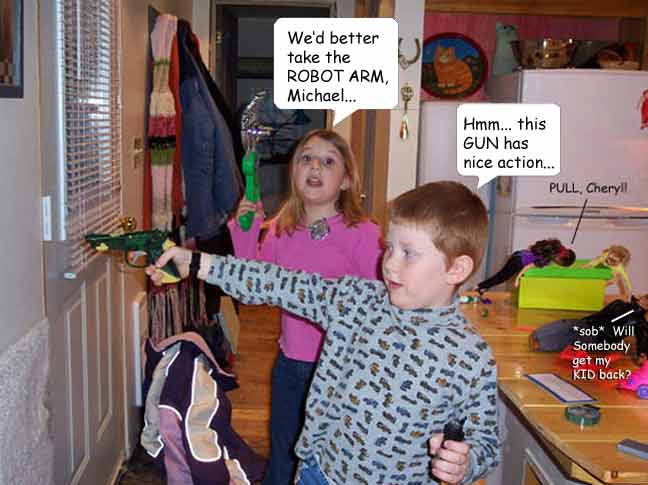 Weapons are brought out of storage...