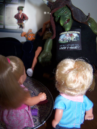 Oh no!  I think Horace LIKES it!