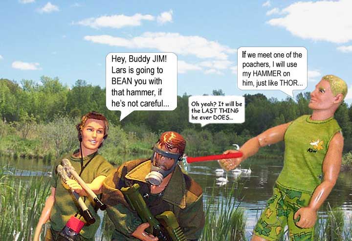Out with the boys...