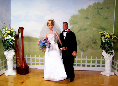 A formal wedding photo...