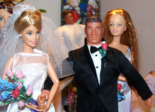 A formal wedding photo...