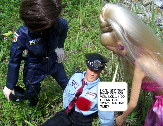 Nadine rushes to HELP...