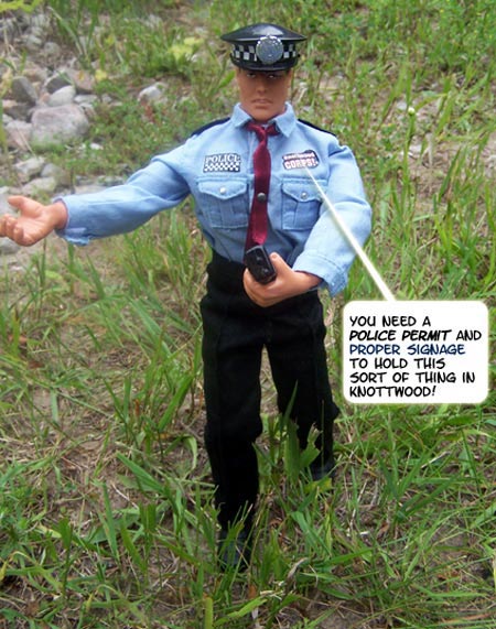 Inspector Don DEMANDS to see their papers...