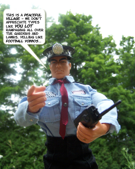 He seems VERY angry...