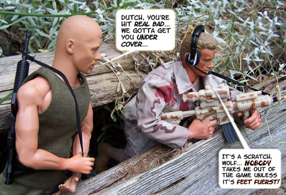 The marine unit is under FIRE...