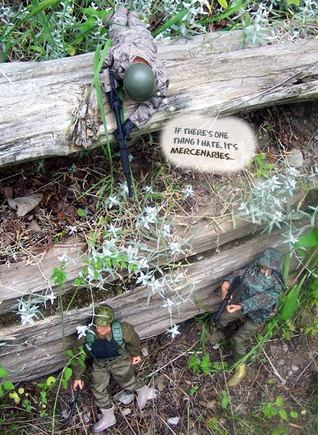 He takes aim without MERCY...