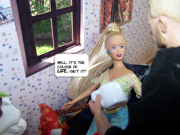 Nadine seems SURPRISED...