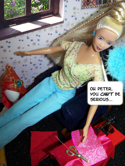 She can't quite believe Peter is SERIOUS..