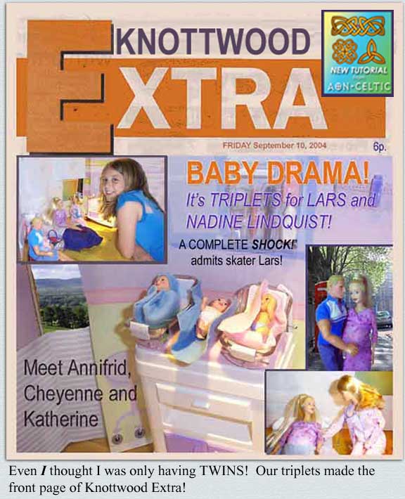 Our triplets made the front PAGE!