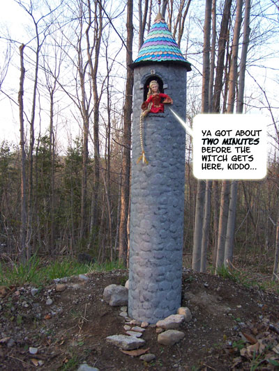 Rapunzel SPOTS her latest suitor...